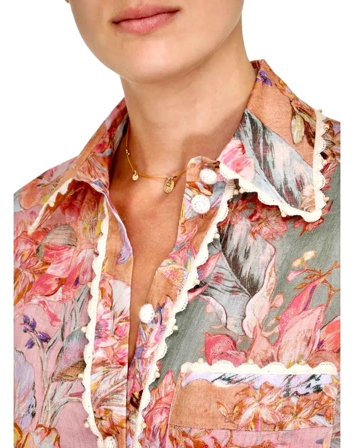 Zimmerman Cira Top and Pant Set Multi-colored Size 0P-1/ Au 6-10 photo 3
