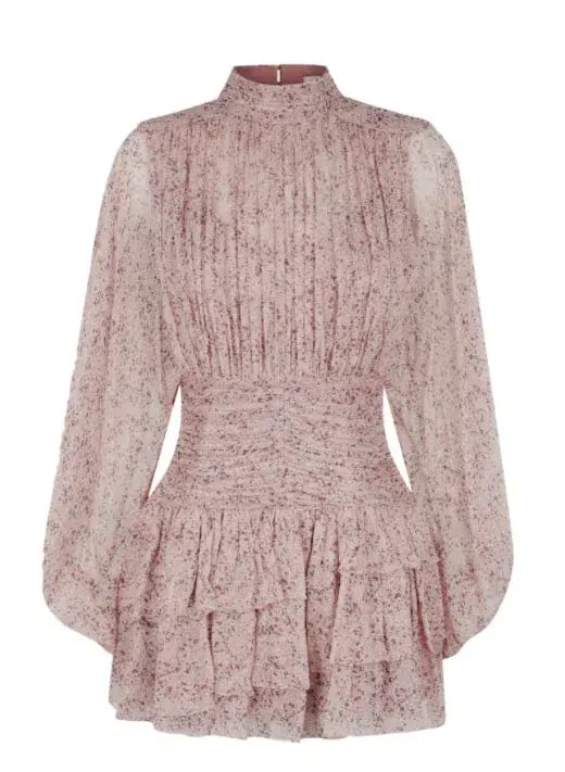 Shona Joy Paulette Mini Dress Rise Dust Size 8 photo 3