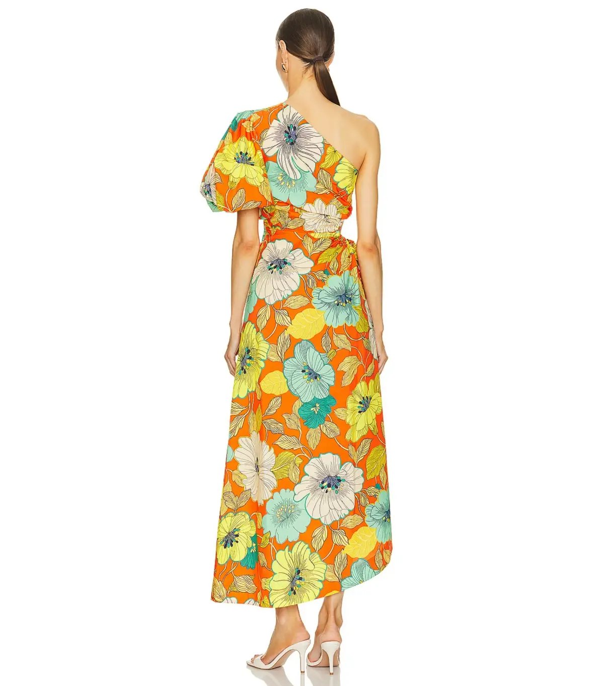 Alemais Piato Midi Dress in Marigold Size AU 8 photo 3
