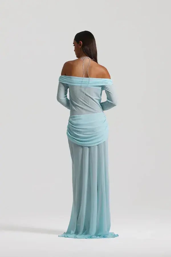 Natalie Rolt Emily Gown Baby Blue Size 1 / 8 AU photo 2