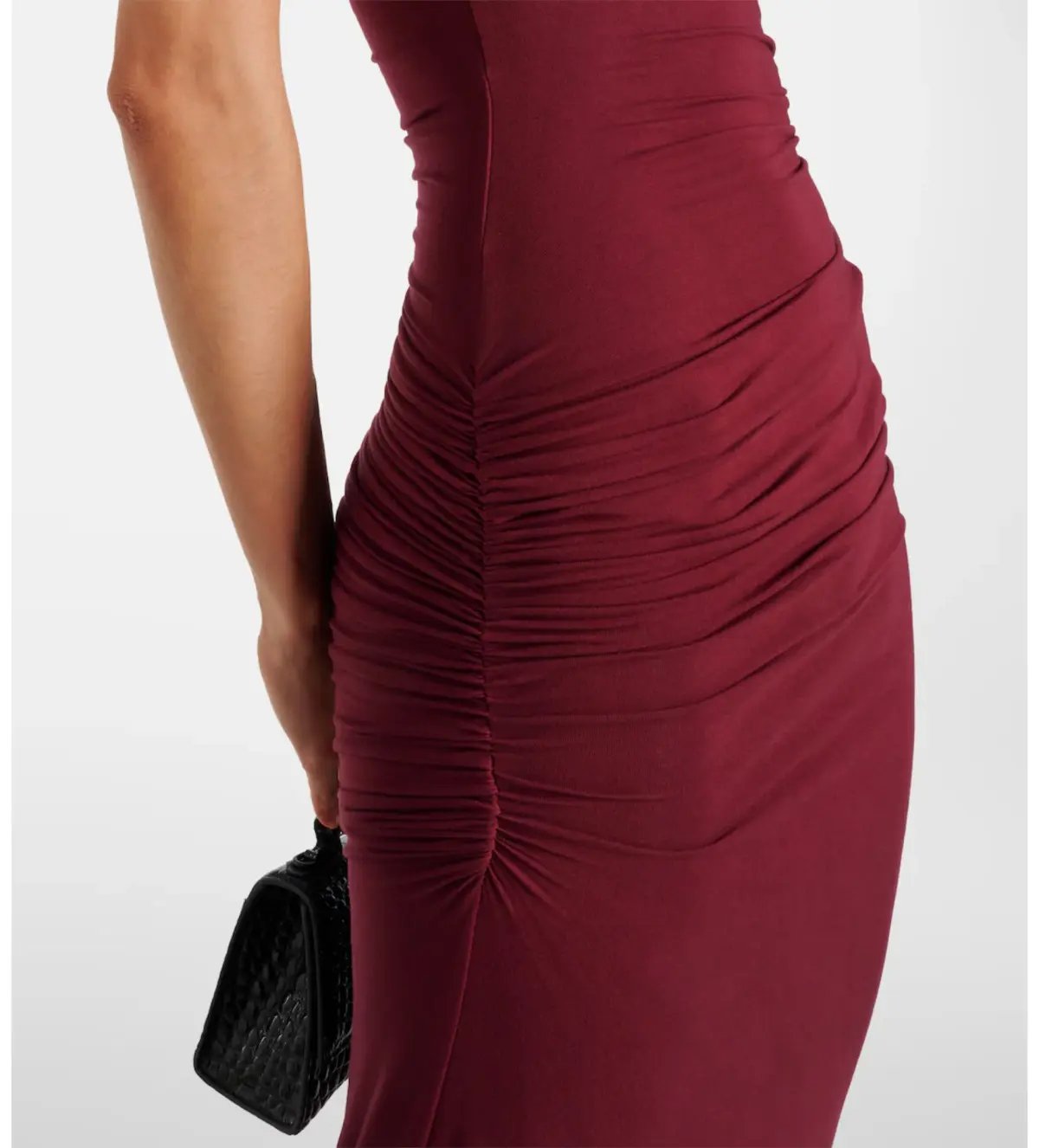 Entire Studios Pillar Ruched Gown in Red Size 6 photo 4