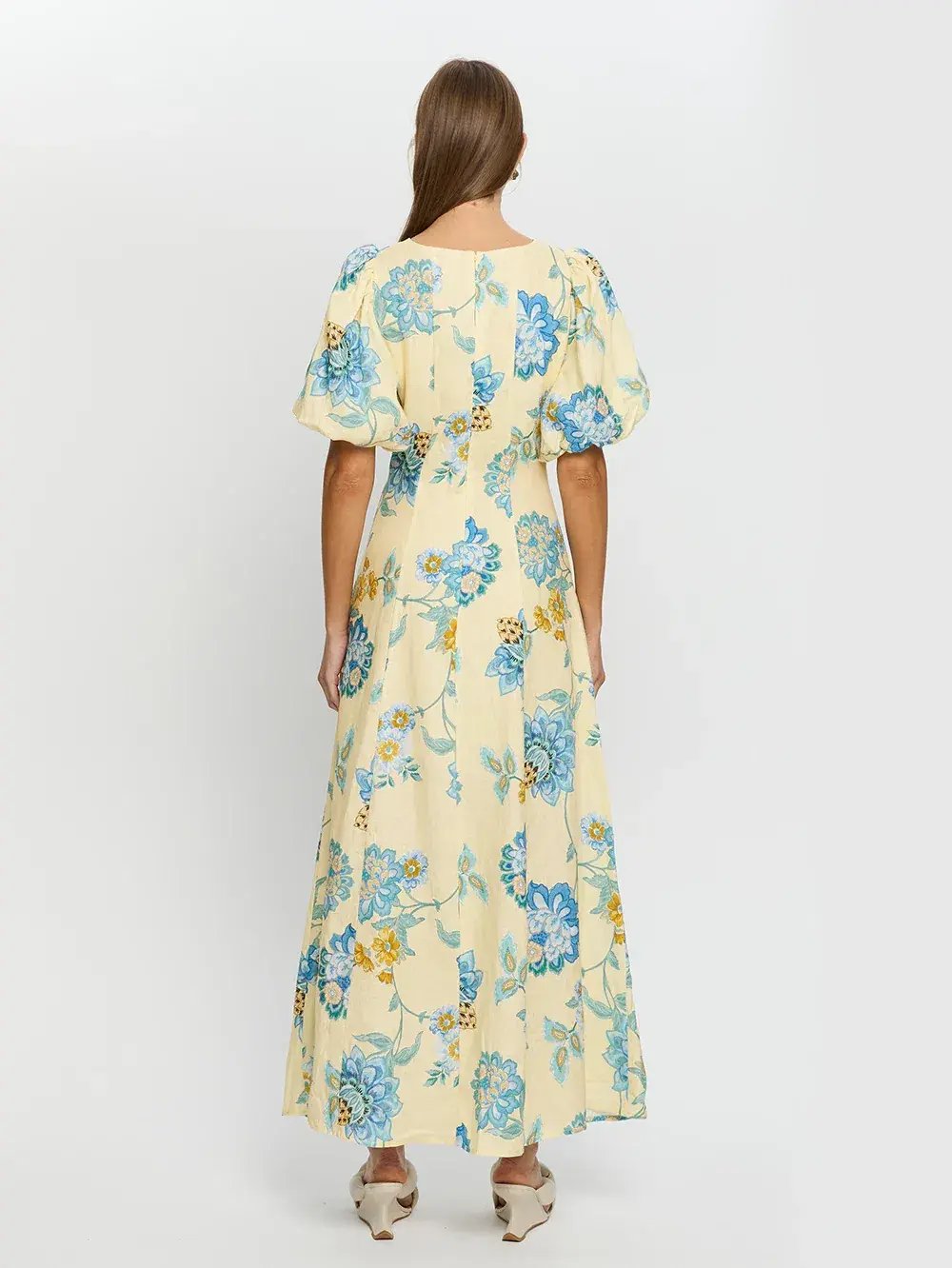 Kivari Giselle Cut Out Maxi Dress Floral Size 12 photo 2