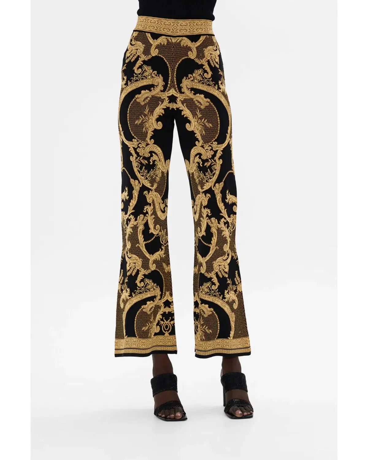 Camilla Flared Jacquard knit pant Magic in the Manuscripts Size AU 10 photo 3