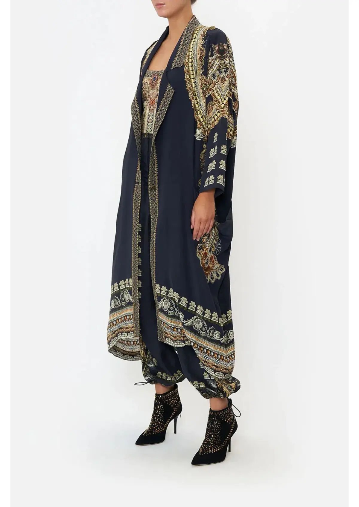Camilla It's All Over Terero Relaxed Panel Coat Multi Size 12 photo 3