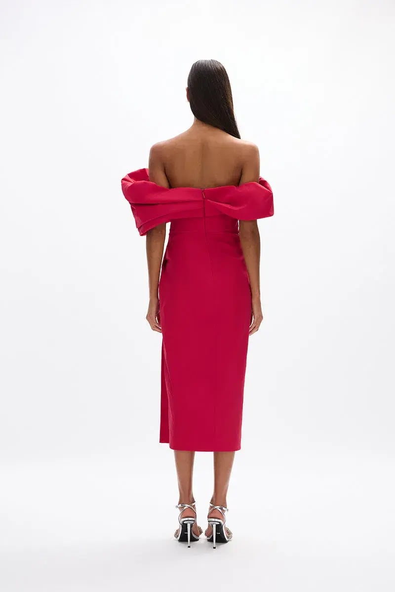Rachel Gilbert Gia Gown Watermelon Size 10 photo 2