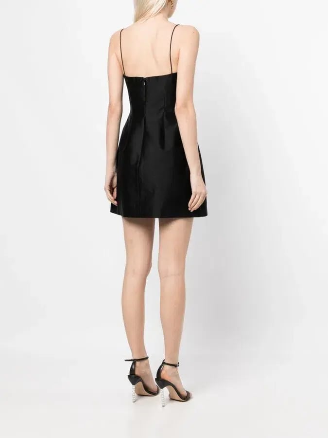Rachel Gilbert Rozalia Mini Dress in Black Size 2 / AU 10 photo 2