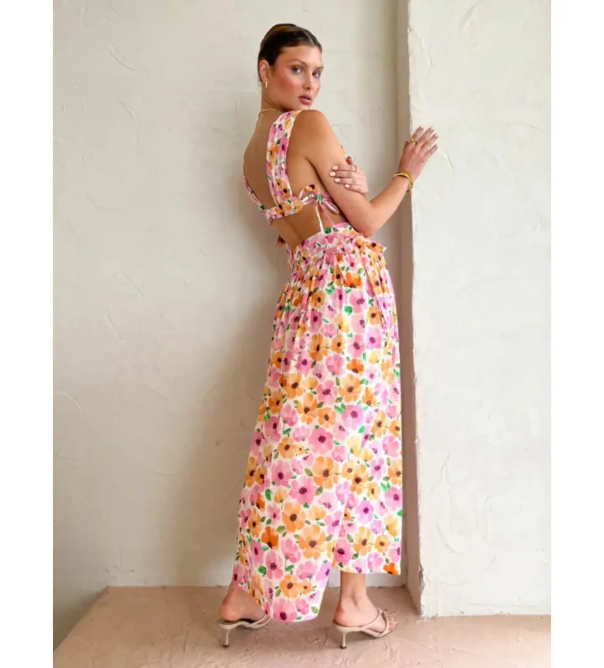 Ownley Benedict Top and Midi Skirt in Posey Print Size 10 photo 2