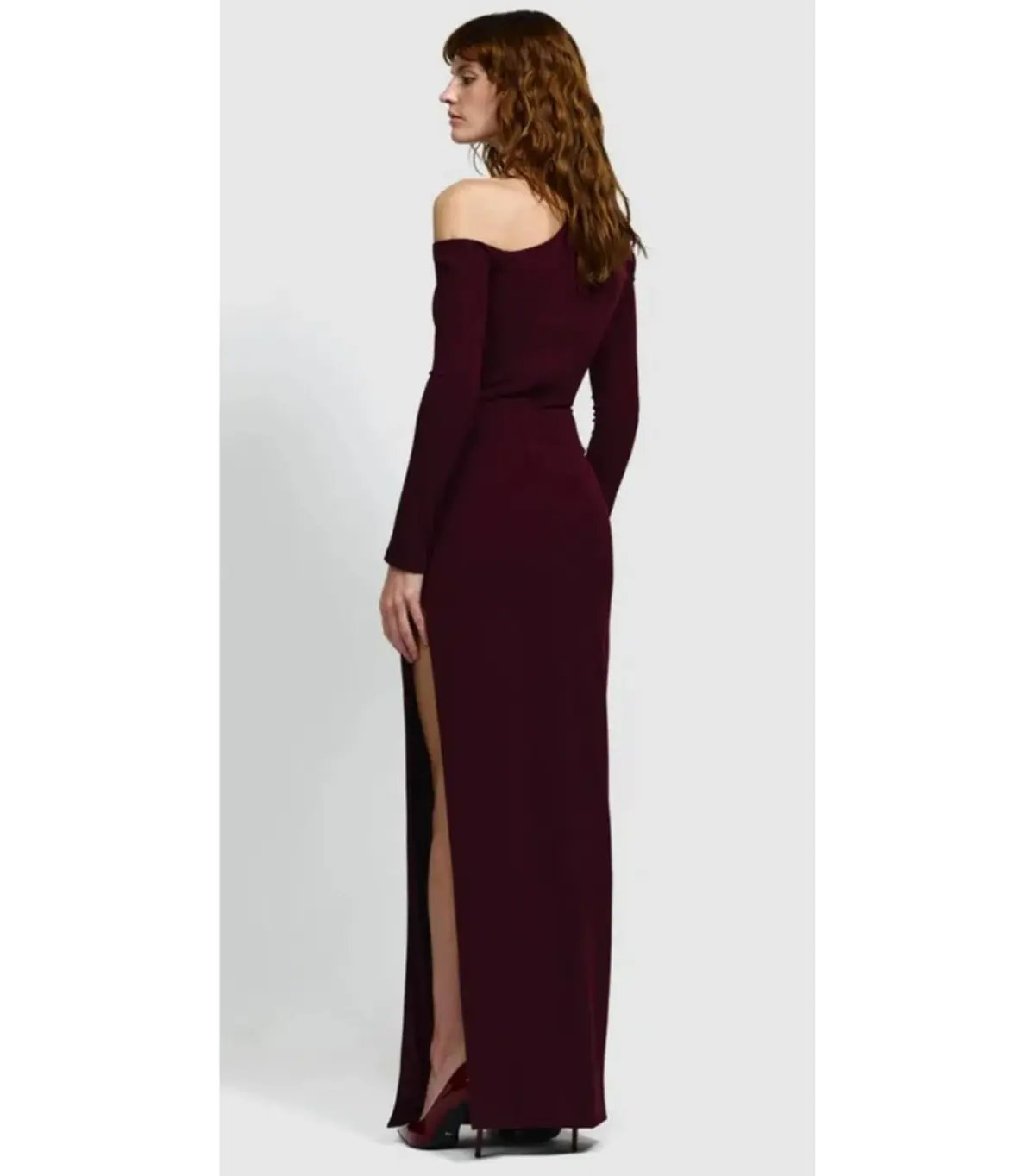 Effie Kats Cayley Maxi Dress Burgundy Size Medium / AU 10 photo 3