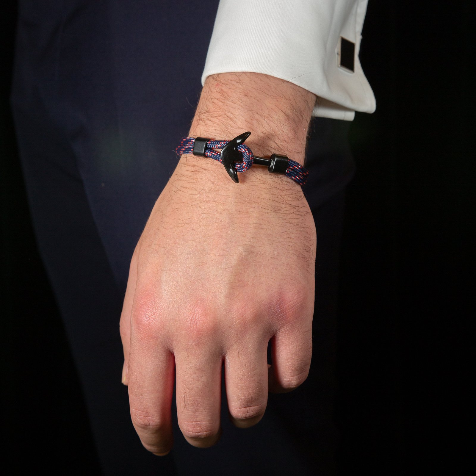 Anchor Rope Bracelet - Navy/Red photo 3