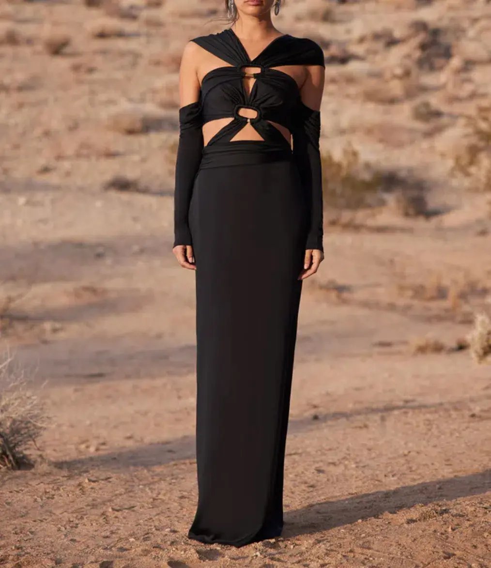 Cult Gaia Marisol Gown Black Size 6 photo 6