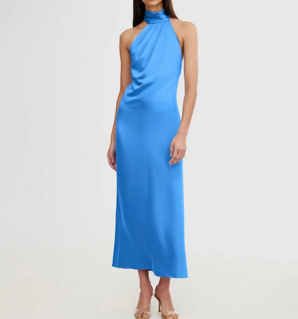 Significant Other Darcy Backless Dress Azure Blue Size 8 photo 2