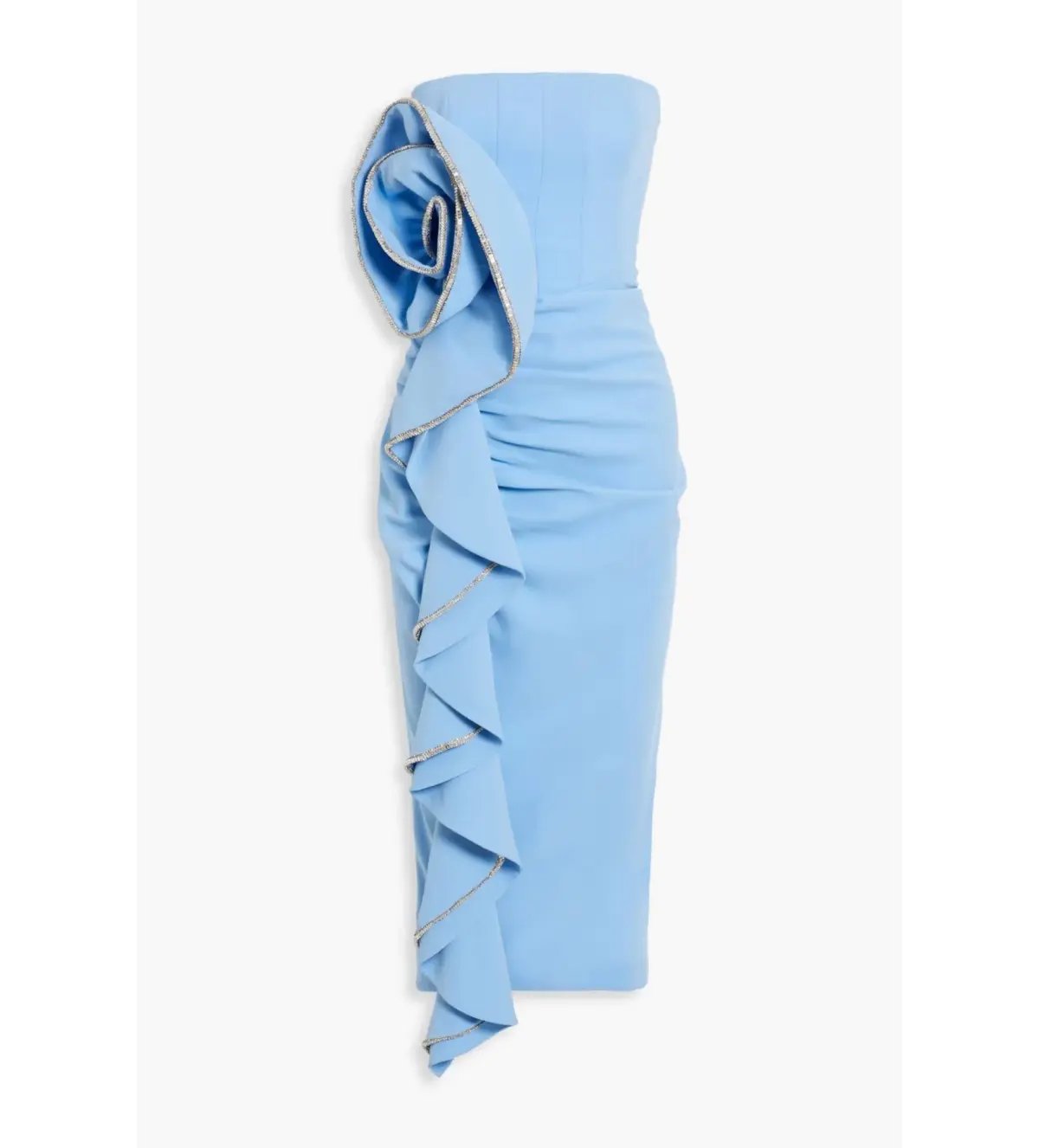 Rachel Gilbert Santiago Dress Sky Blue Size 10 photo 2