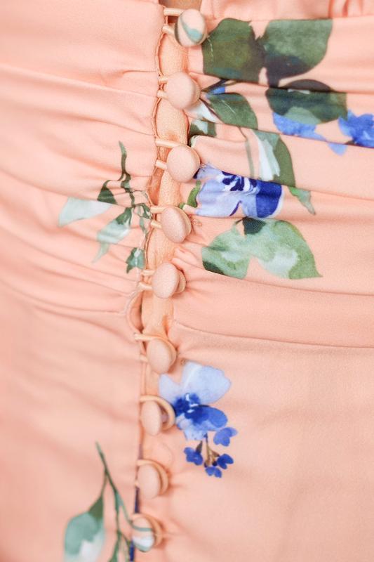 Keepsake The Label Glory Floral Midi Dress Blush 10 photo 3