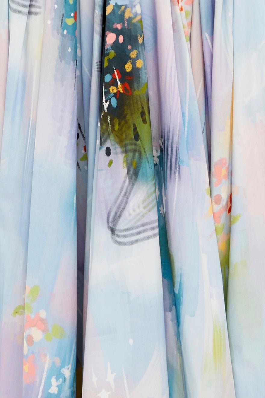 Leo Lin Matilda Puff Sleeve Midi Dress - Willow Print photo 3