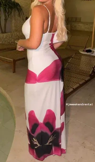With Harper Lu White Lily Maxi Dress Size AU 10 photo 3