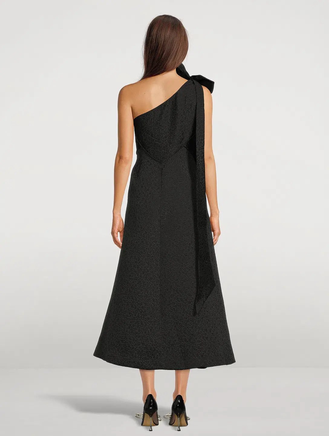 Rachel Gilbert Malea Midi Dress Black Size 8 photo 3