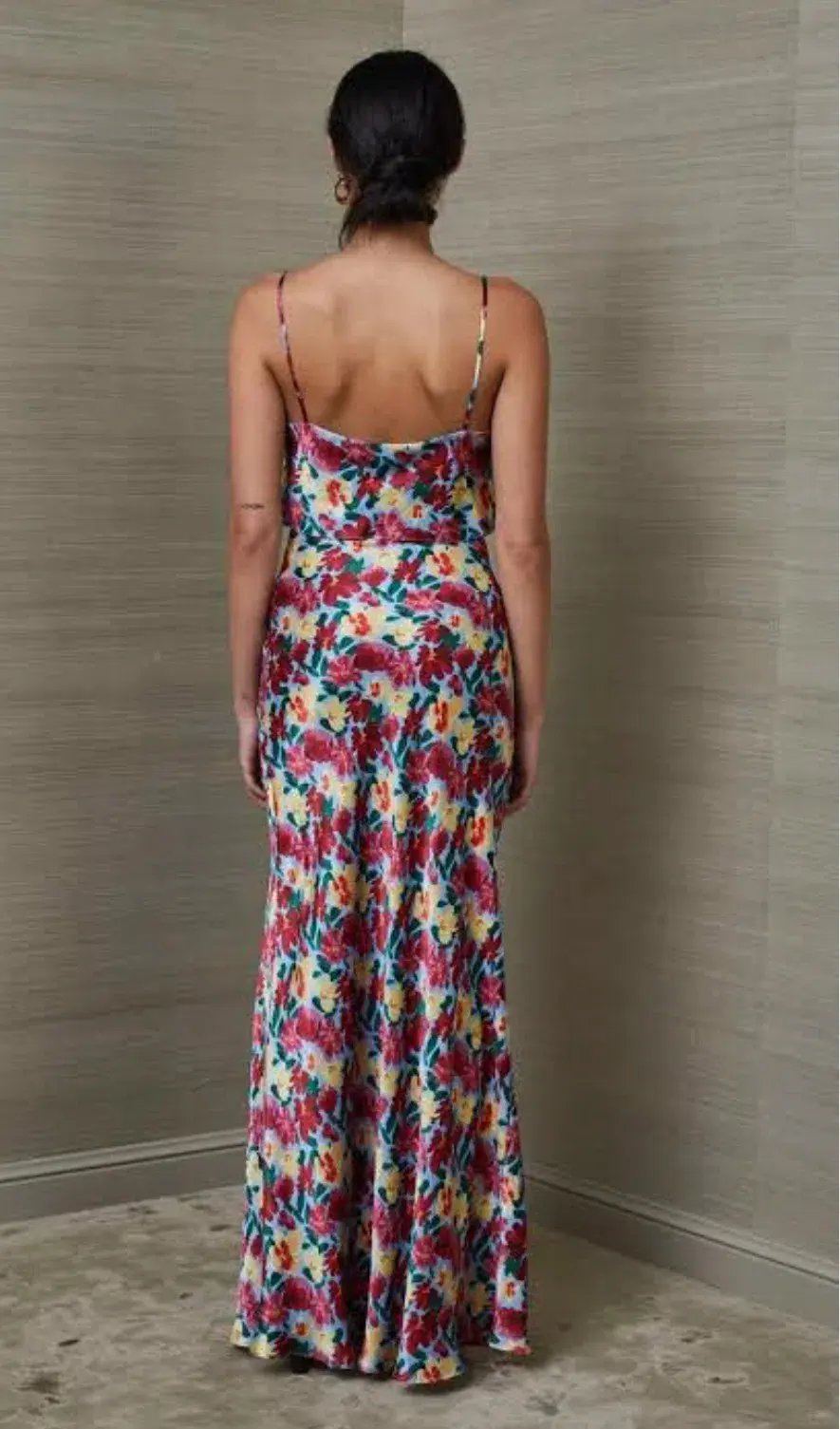 Bec & Bridge Lucette Crop Top and Midi Skirt Set Floral Size 14/8 photo 3