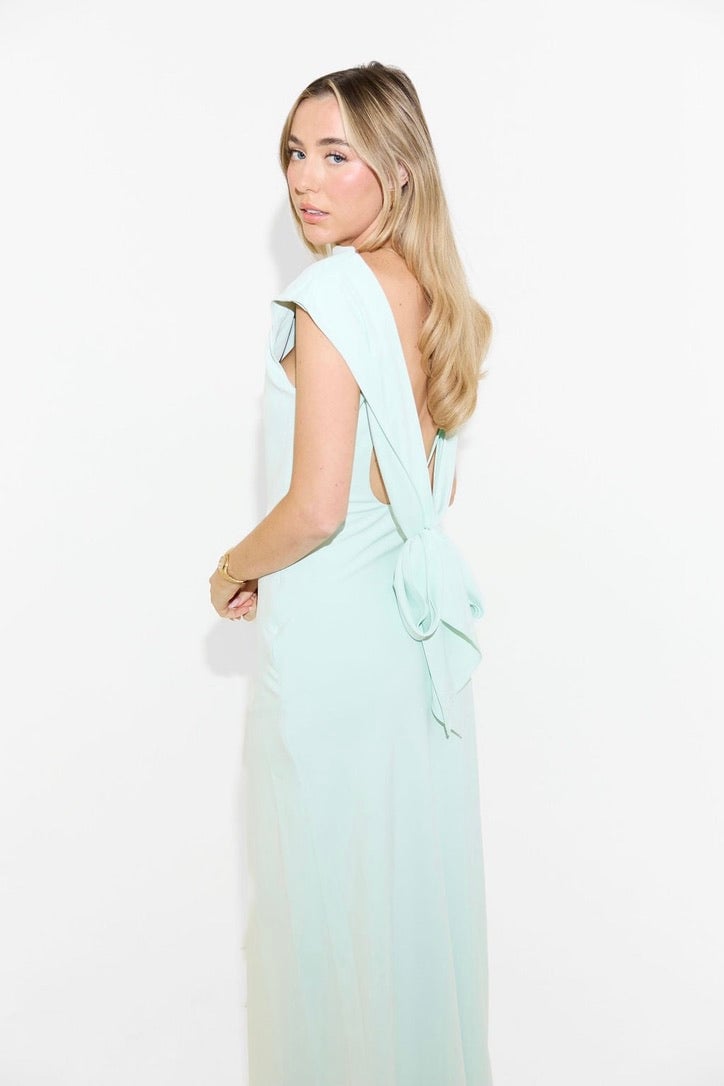 Odd Muse The Ultimate Muse Drape Back Maxi Dress - Mint photo 3