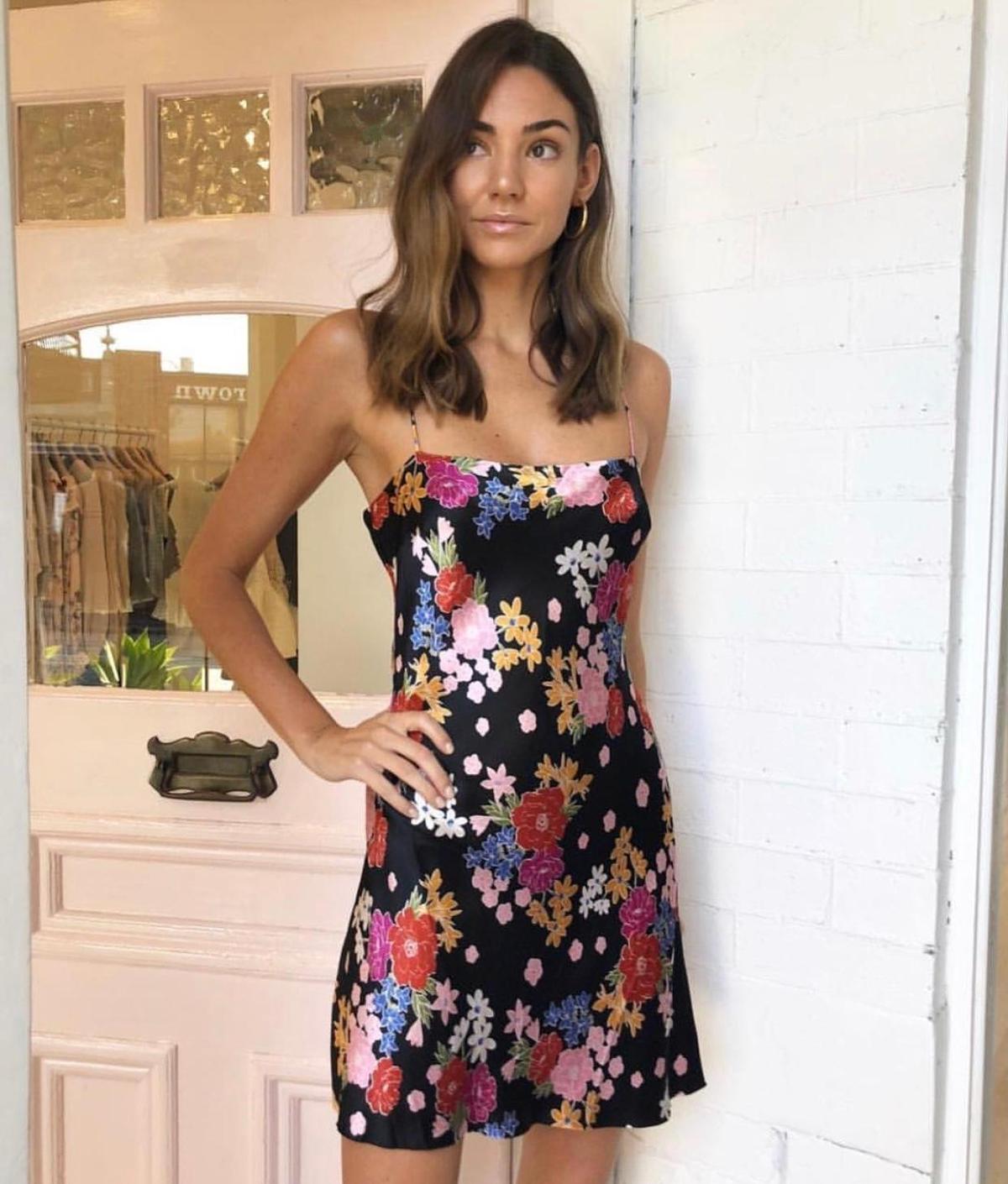 Bec & Bridge Cha Cha Mini Dress Bouquet Floral Print Size 6 photo 2