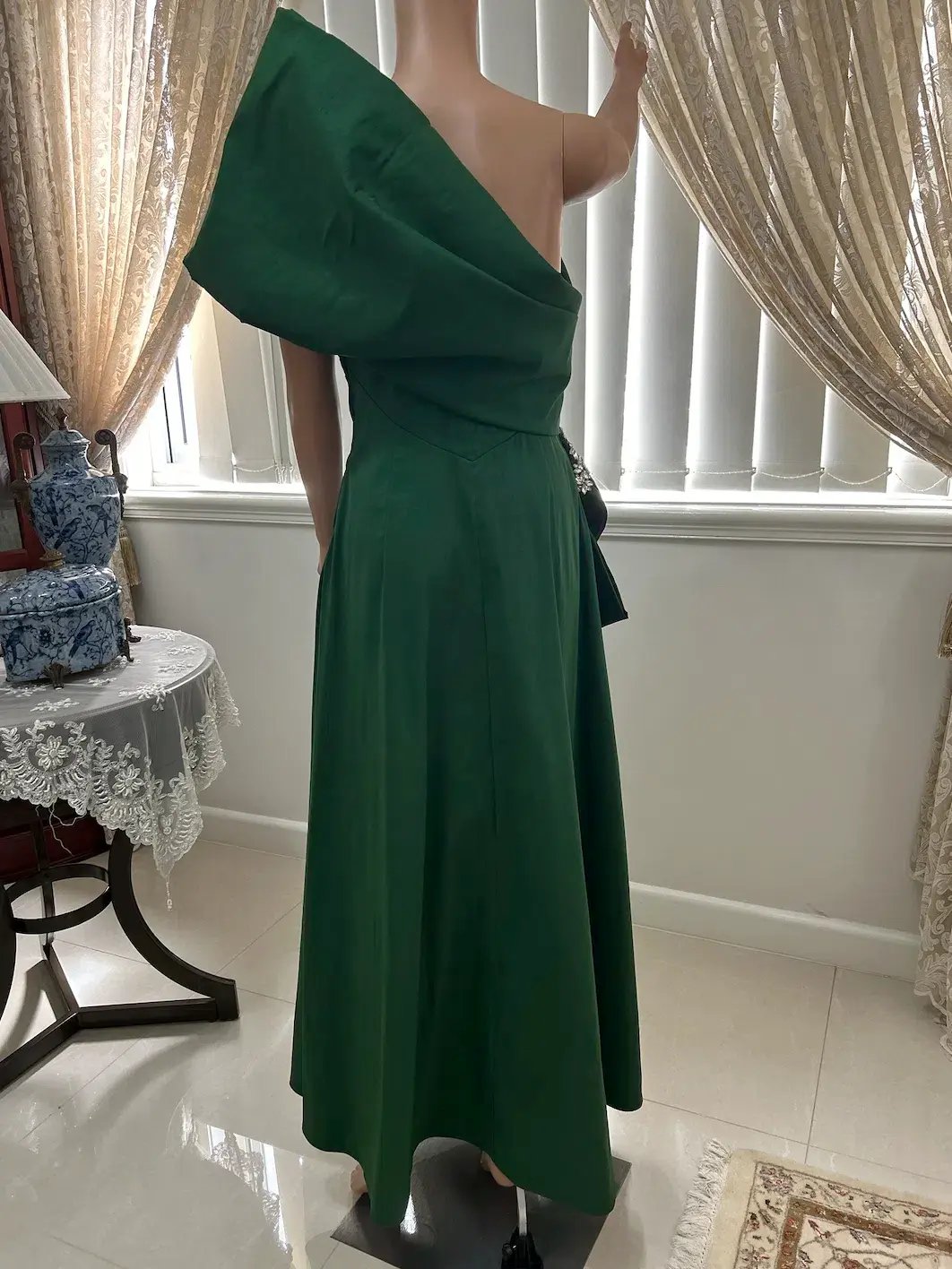 Rachel Gilbert Archer Dress Green Size 10/M photo 4