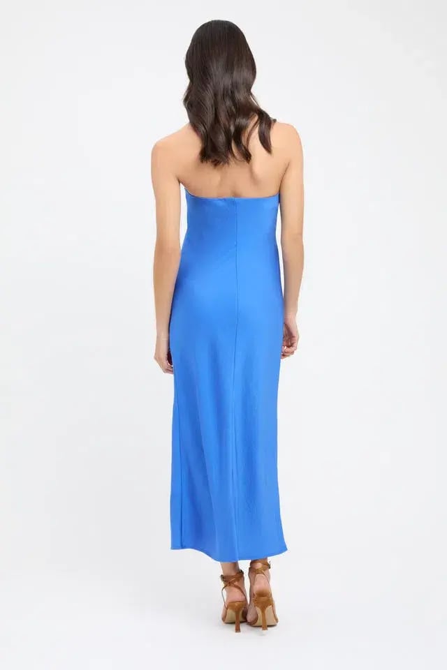 Kookai Milan Ivy Slip Midi Dress Blue Size 10 photo 3