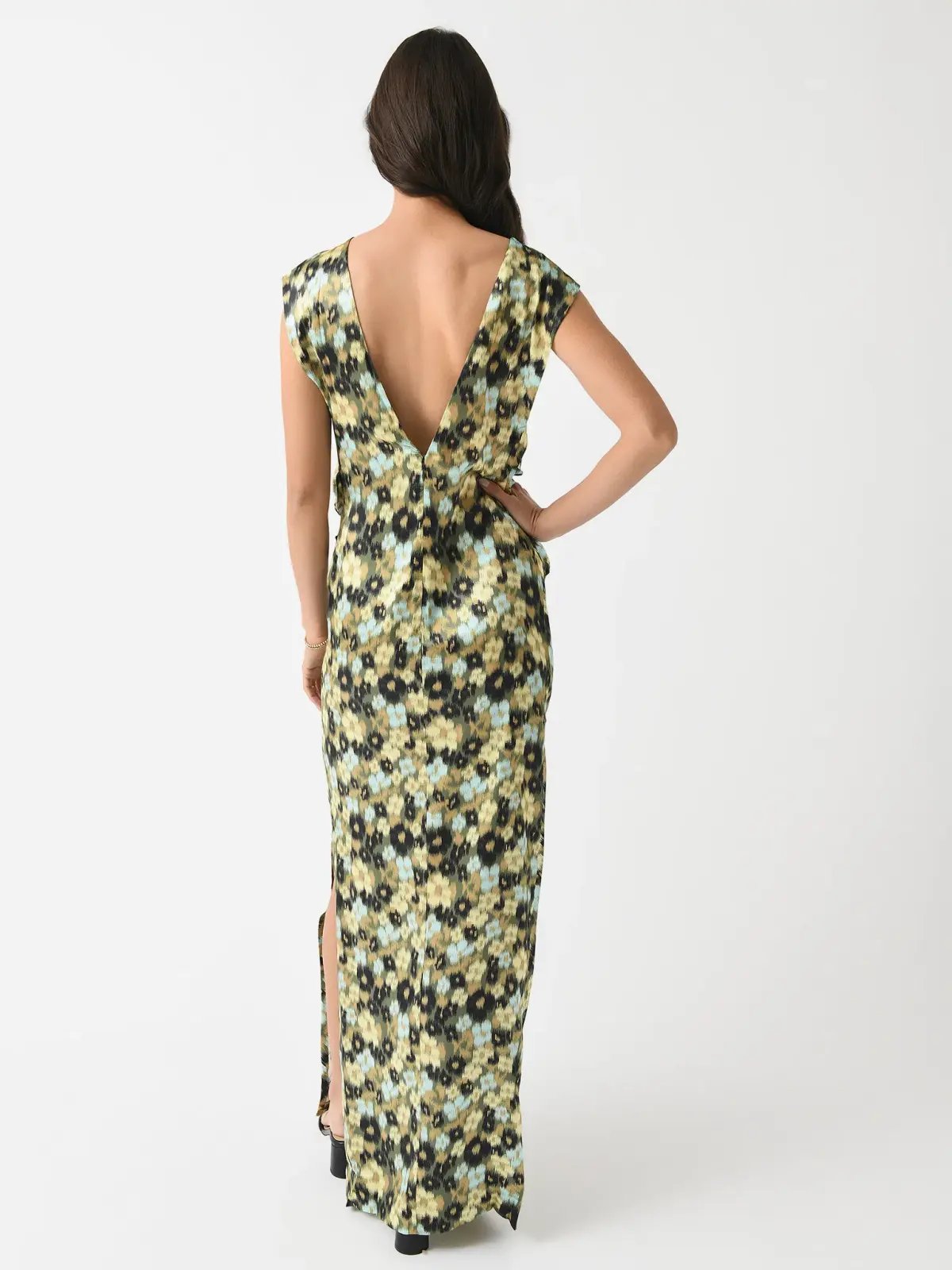 Lee Matthews Bella Drape Dress Green Size 0/Au 6 photo 2