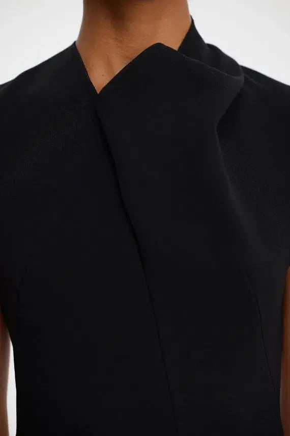 Acler Warfield Mini Dress Black Size 10 photo 4