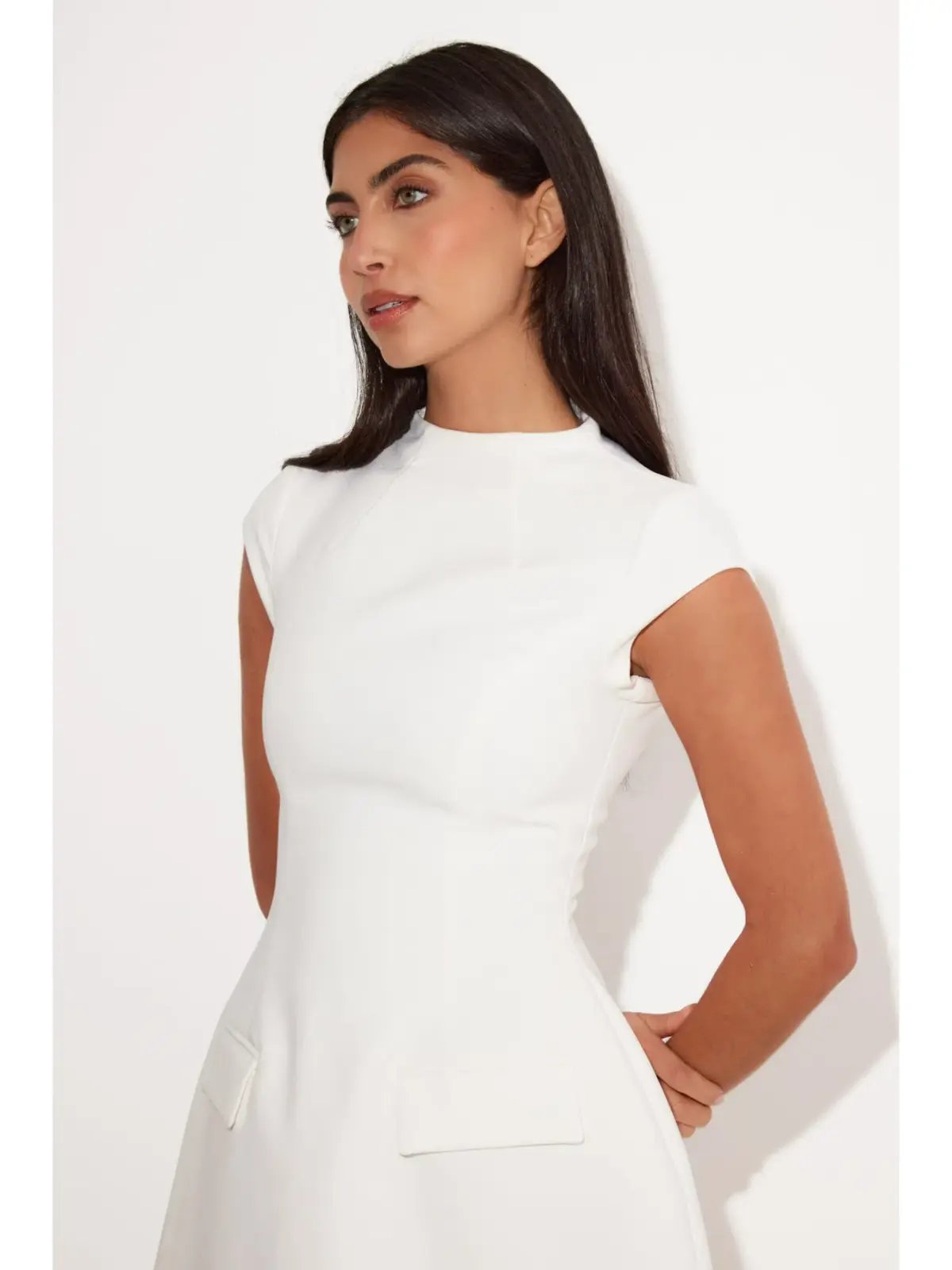 Odd Muse Ultimate Muse Cap Sleeve Dress White Size AU 6 photo 3