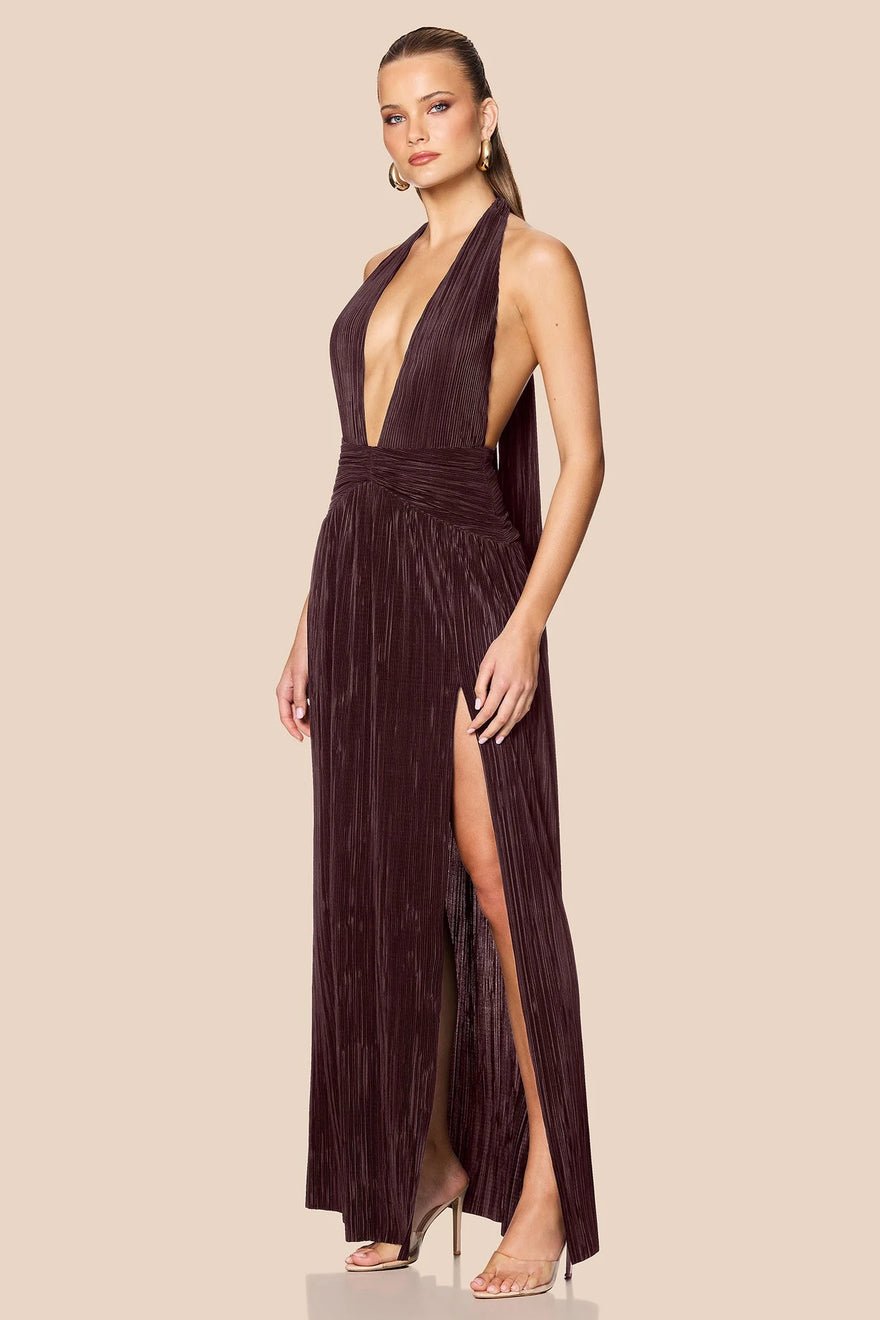 Nookie Desiree Halter Gown - Mocha photo 2