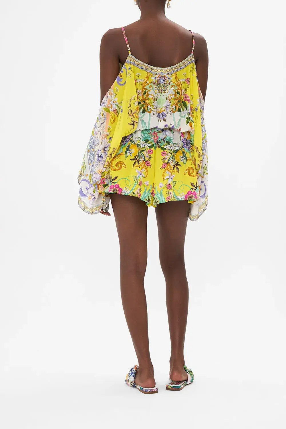 Camilla Franks Drop Shoulder Playsuit Caterina Spritz Yellow Size M / AU 12 photo 3