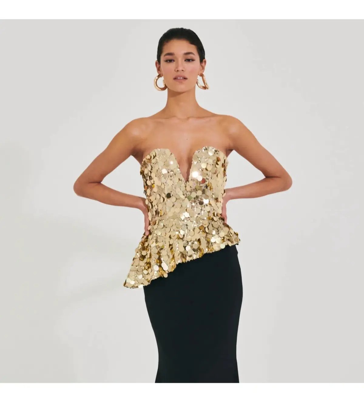 Meraki Official Mirror Jersey Gown Gold Size AU 6 photo 3