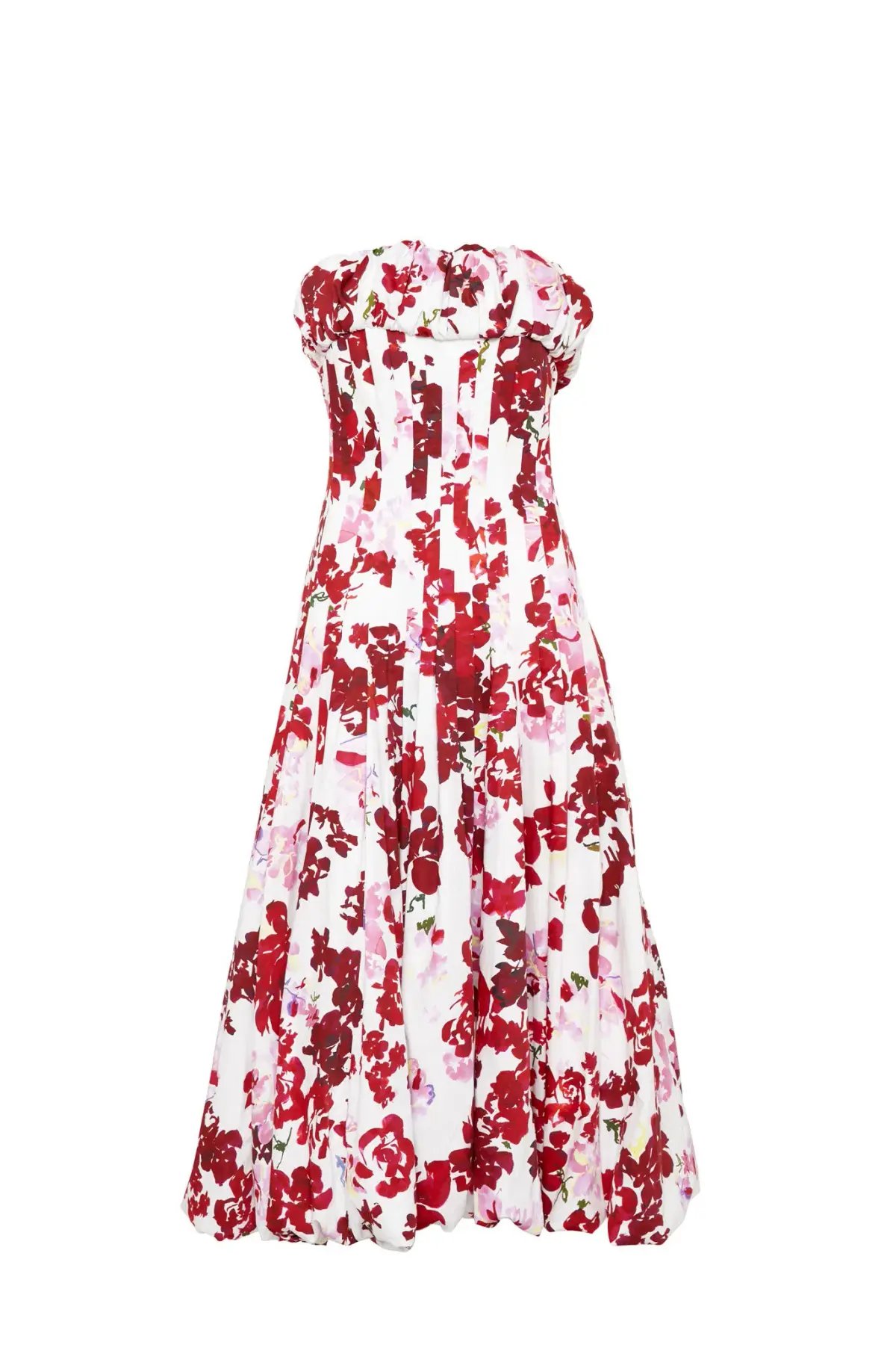 Aje  Mathilde Bubble Hem Midi Dress Roses Of Provence Print Size 6 photo 4