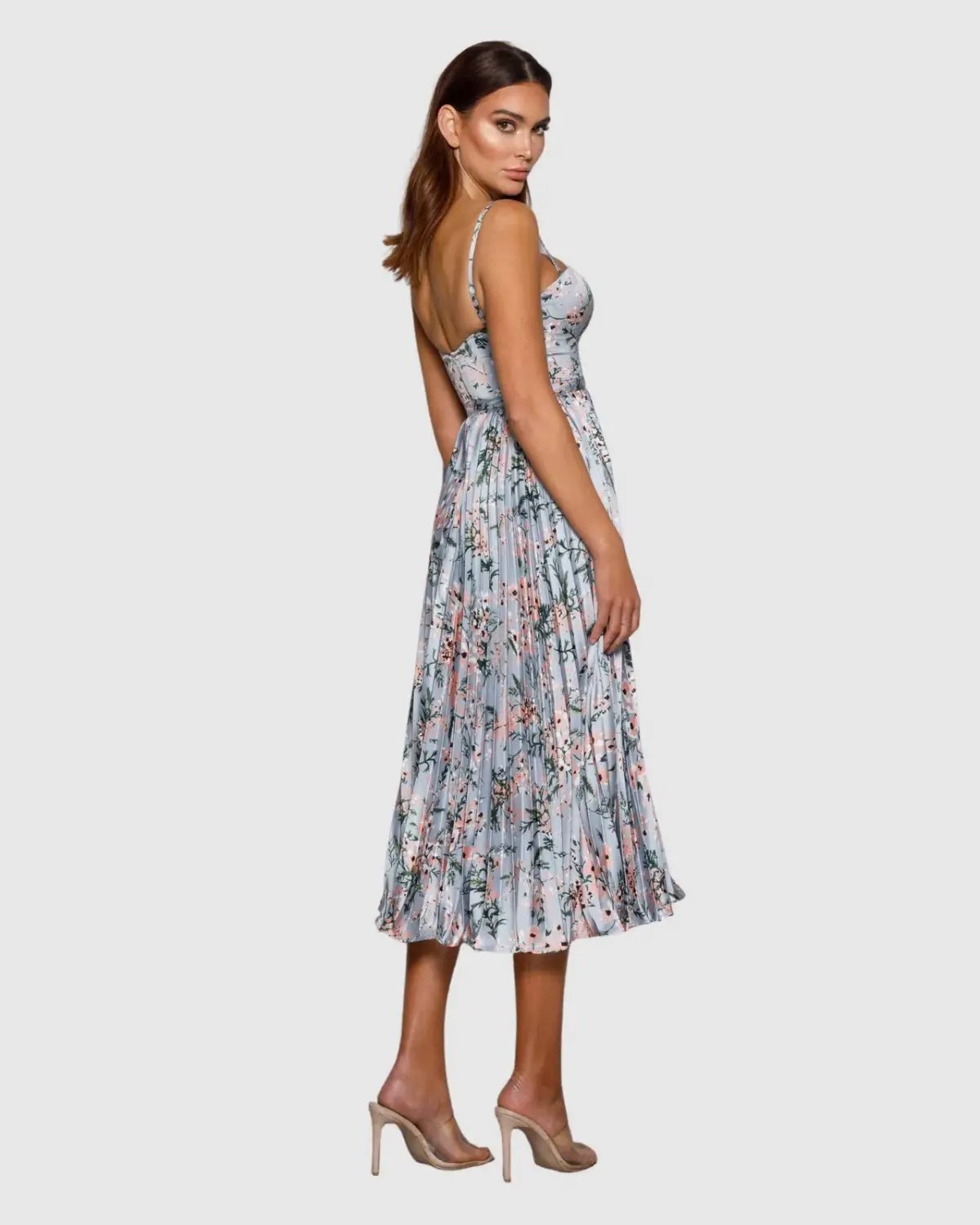 Elle Zeitoune Milan Dress Blue Floral Size AU 14 photo 2