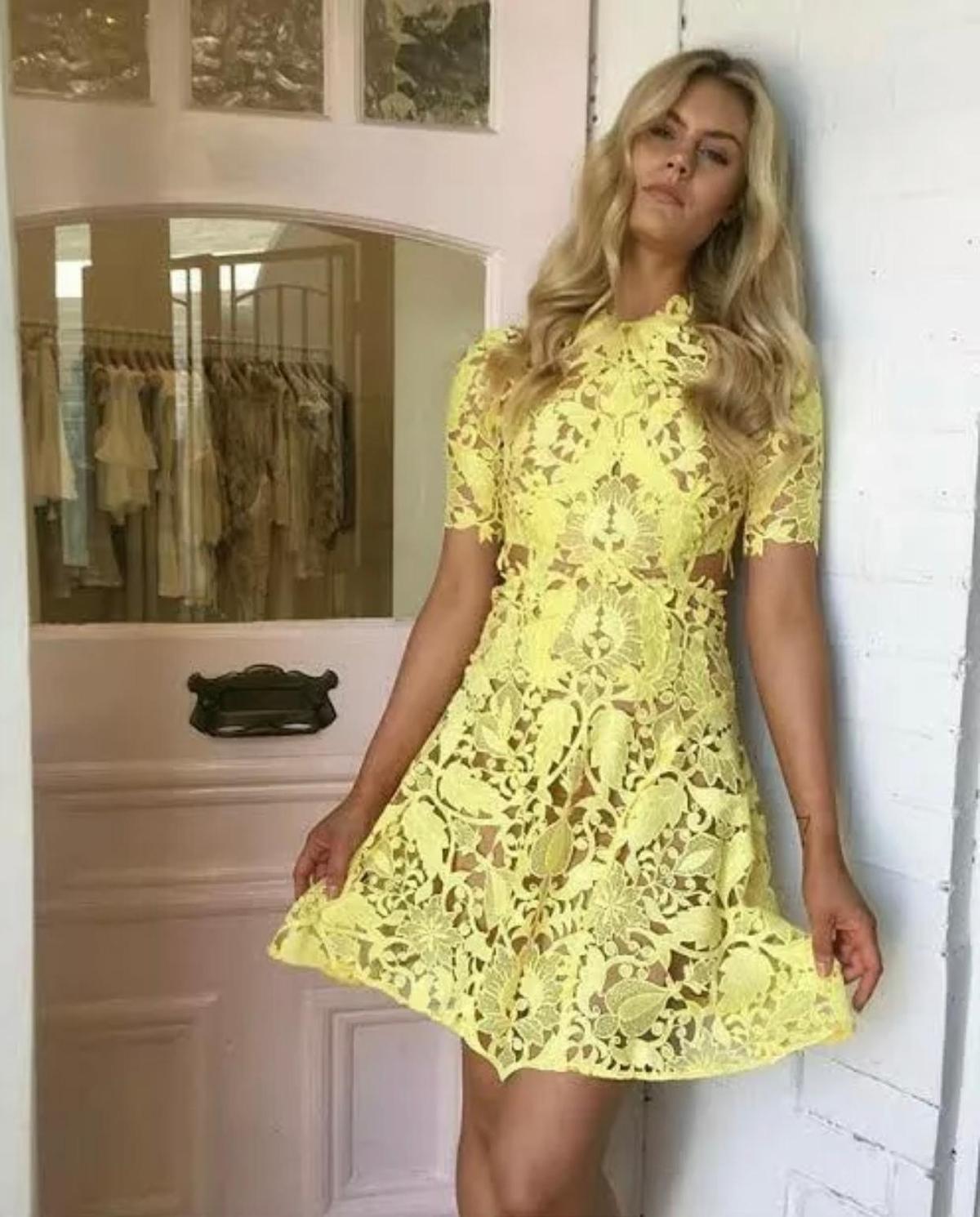 Thurley Dandelion Mini Dress Yellow Size 10 photo 2