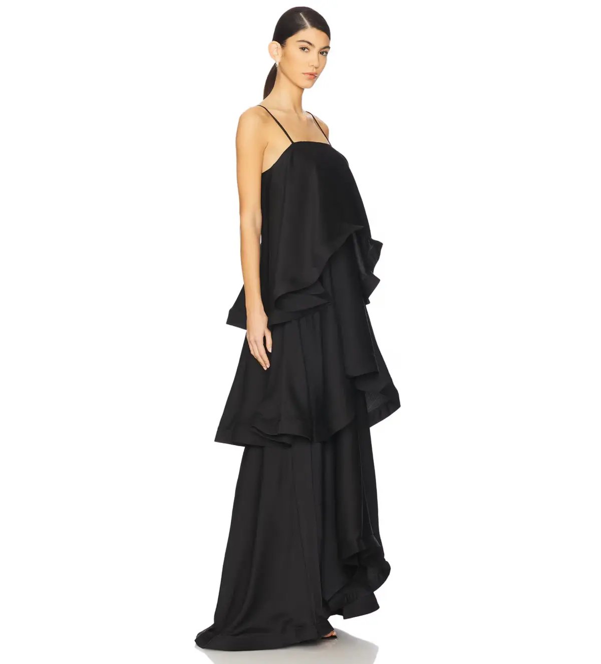 Elliatt Tilly Tiered Maxi Dress in Black Size XS / AU 6 photo 2
