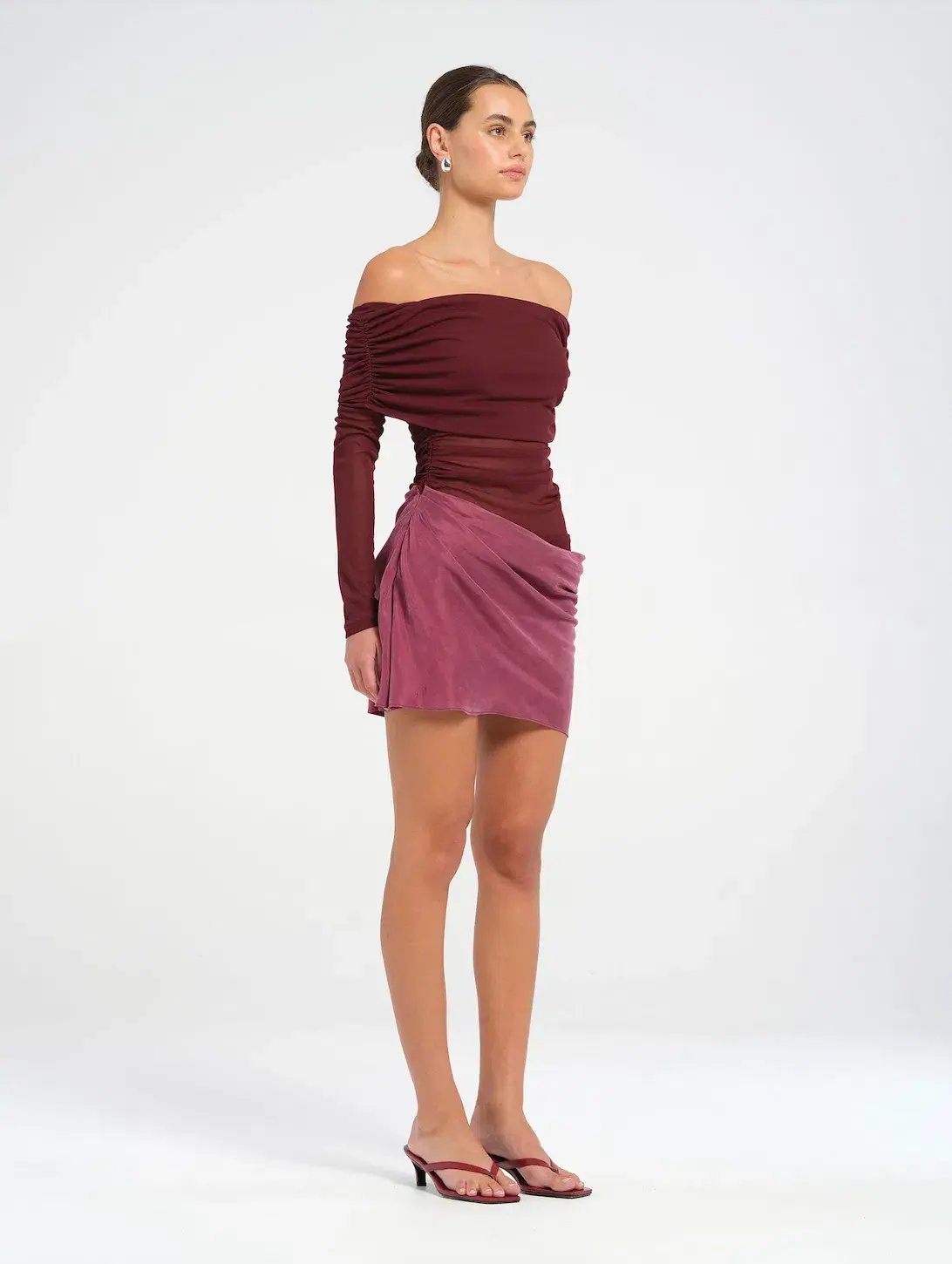 Benni Luca Mini Dress in Plum Size 8 / AU 8 photo 2