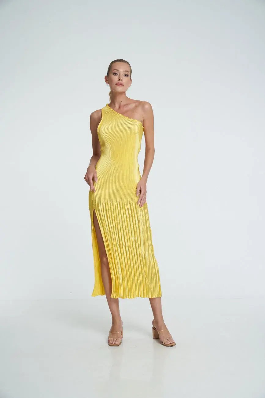 Lidee Naomi Gown Canary Size 10 / M photo 2