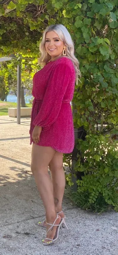 Retrofete Grace Dress Pink Size 12 photo 2