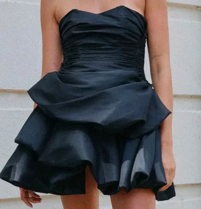Aje Daybreak Strapless Mini Dress in Black Size 8 photo 5