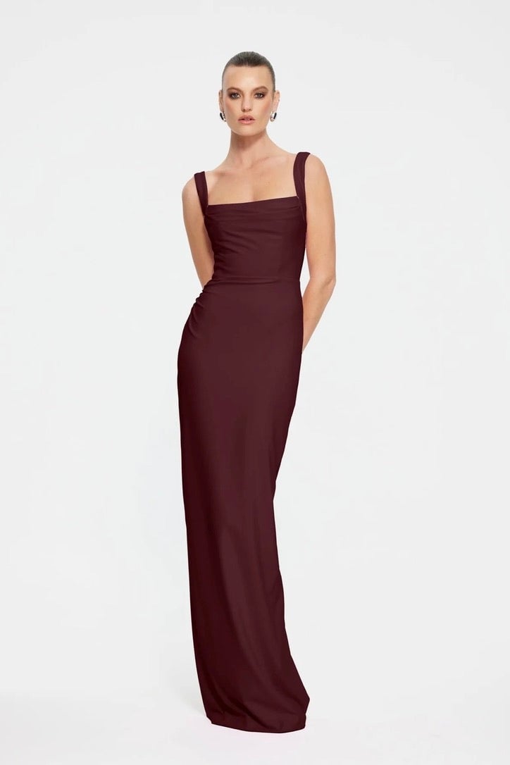 Effie Kats Marbella Gown - Wine photo 3