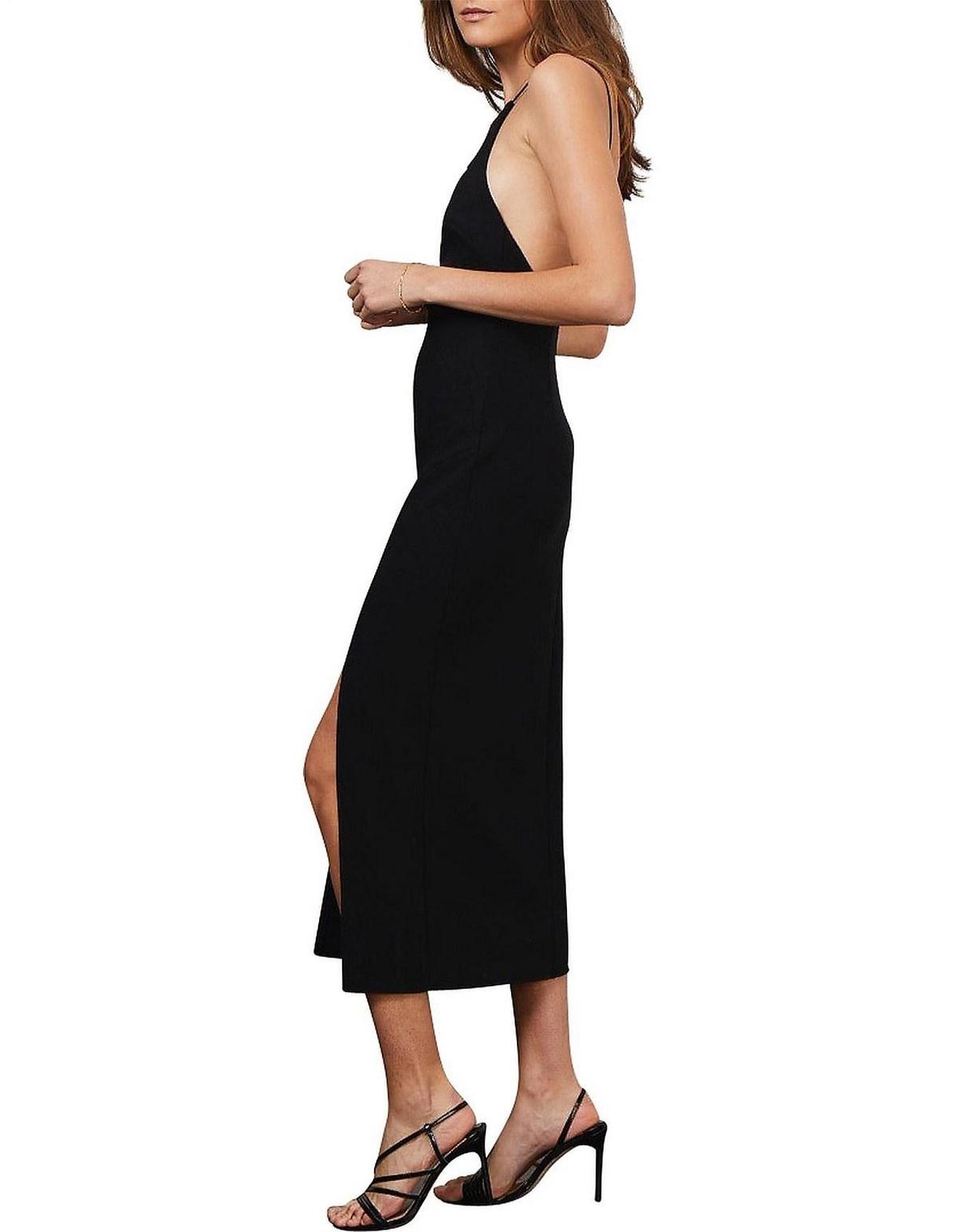 Bec & Bridge Margaux Low Back Dress Black Size AU 8 photo 3