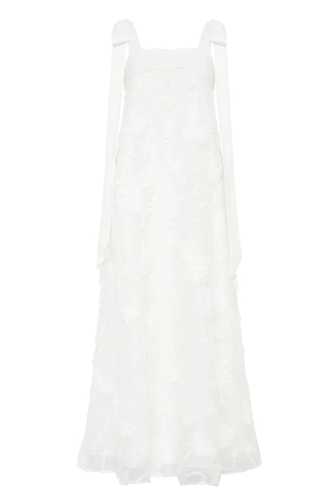 AJE URSULA MIDI DRESS - IVORY photo 6