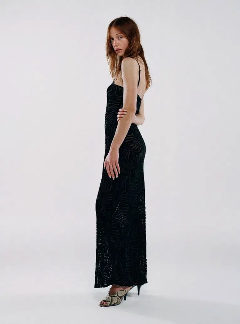 Realisation Amber Zebra Maxi Dress Black Size Small / AU 8 photo 5