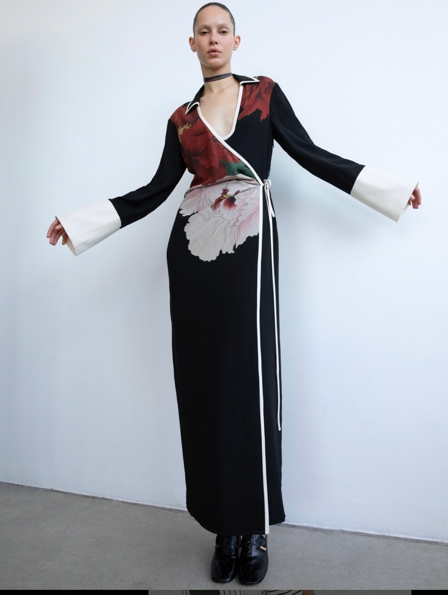 Sir The Label Florian Wrap Shirt Dress photo 3