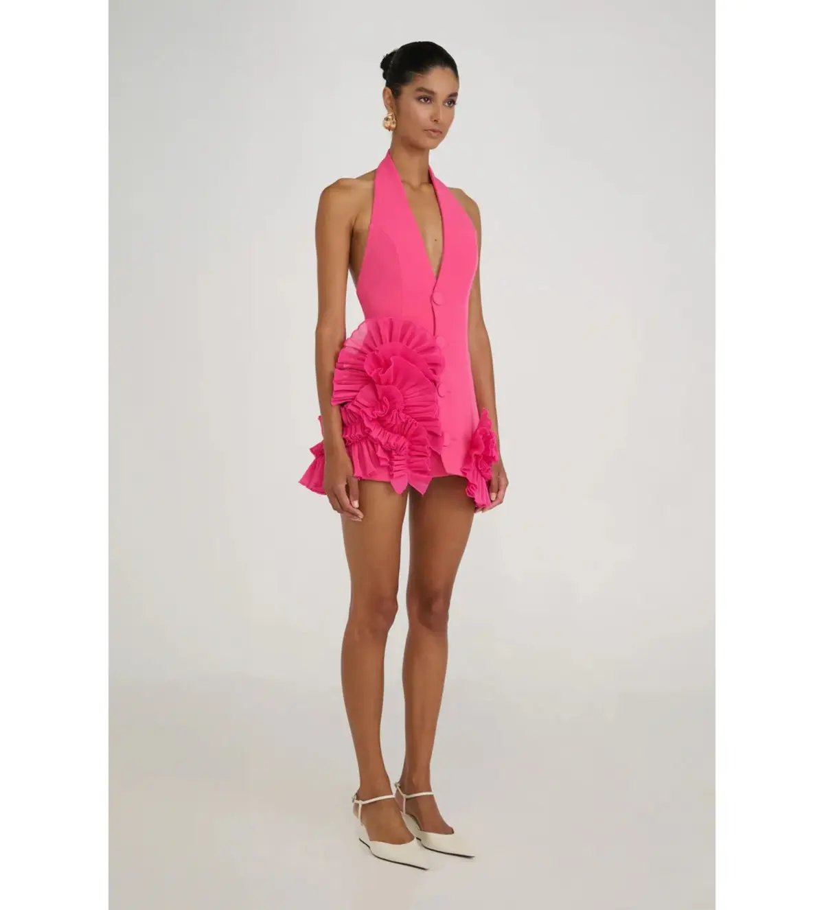 Eliya the Label Belinda Mini Dress Magenta Size S/AU 8 photo 4