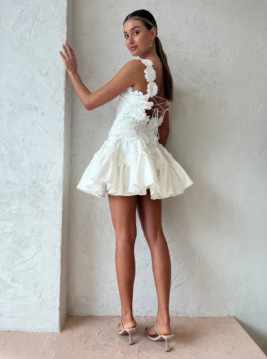 Helen O'Connor Kahlo Dress Ivory Size 8 photo 4