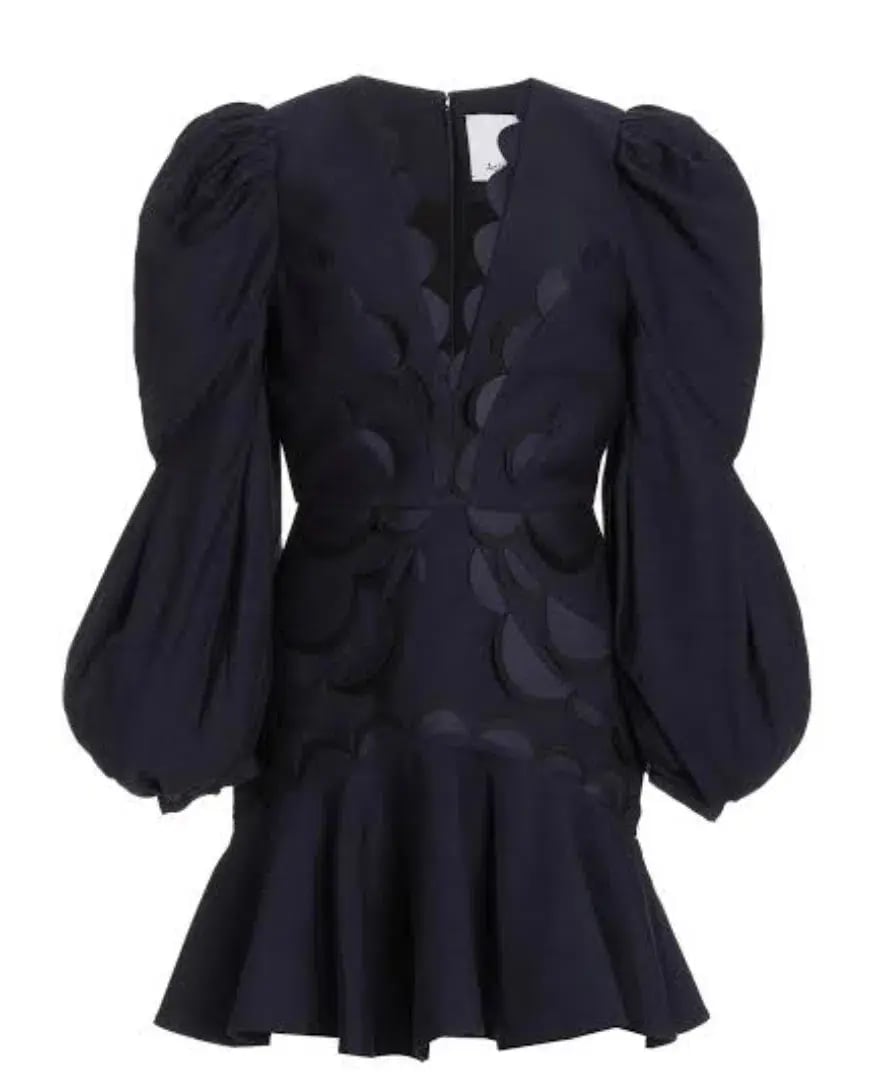 Acler Dixon Mini Dress Navy Size 6 photo 3