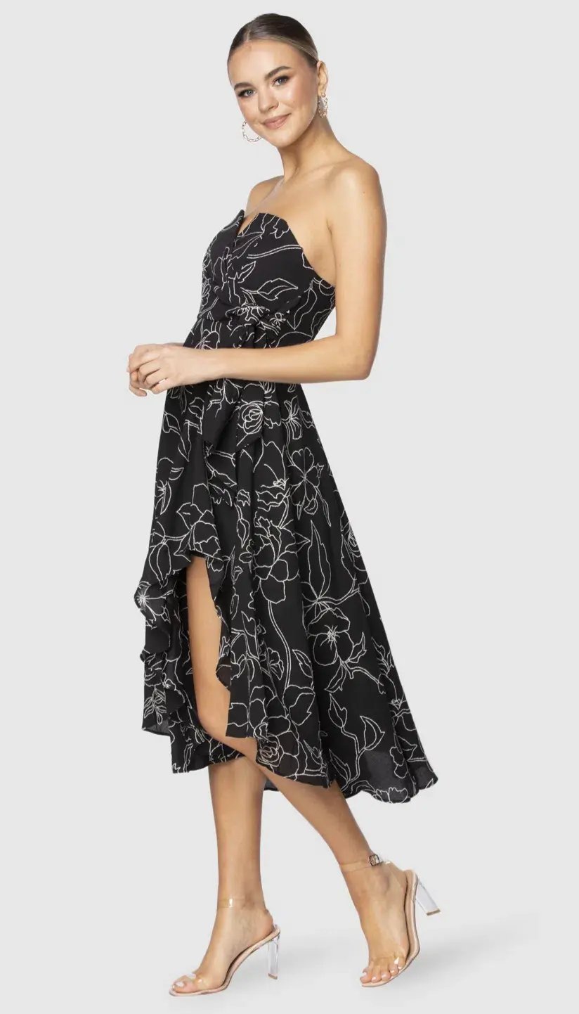 Pilgrim Black Carly dress Size 8 photo 2