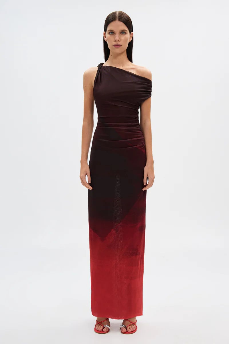 Misha Collection Nyra Mesh Dress - Venus Print photo 3