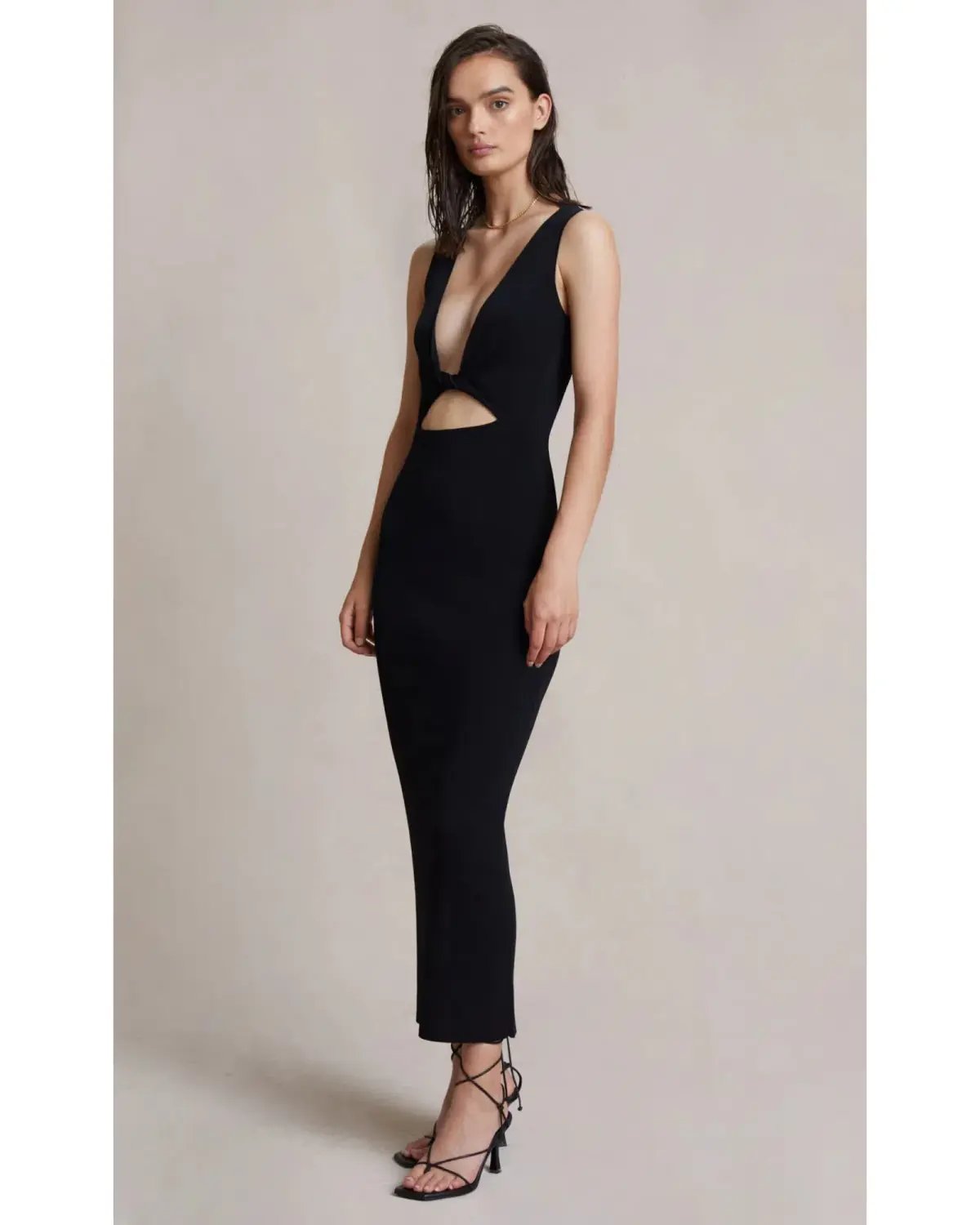 Bec & Bridge Sorbet Summer Midi Dress Black Size AU 8 photo 2